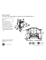 GE GE Profile PDWT200P Dimensions And Installation Information предпросмотр