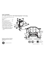 Preview for 1 page of GE GE Profile PDWT480P Dimensions And Installation Information