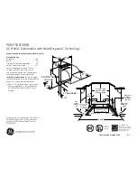 Preview for 1 page of GE GE Profile PDWT500/580R Dimensions And Installation Information