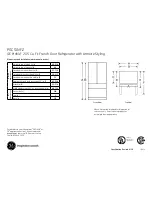 Preview for 1 page of GE GE Profile PGCS1NFZ Dimensions And Installation Information