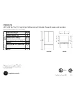 Preview for 1 page of GE GE Profile PGSS5NFZ Dimensions And Installation Information