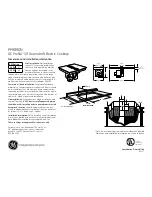 GE GE Profile PP989DN Dimensions And Installation Information preview