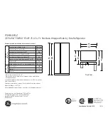 Preview for 1 page of GE GE Profile PSHW6YGZ Dimensions And Installation Information