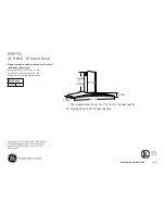 GE GE Profile PV977N Dimensions And Installation Information предпросмотр