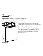 Preview for 2 page of GE GE Profile WCCB1030DKC Specifications