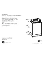 GE GE Profile WCCB1030J Dimensions And Installation Information preview