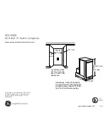 GE GE PROFILETM GCG1500L Dimensions And Installation Information preview