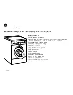 Preview for 2 page of GE GE Spacemaker WSXH208VWW Specifications