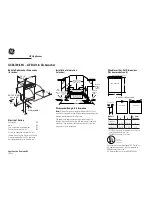 GE GE Triton GSD660G Dimension Manual предпросмотр