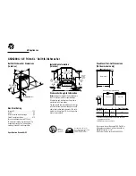 Предварительный просмотр 1 страницы GE GE Triton XL GSD6200G Dimension Manual