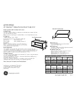 Предварительный просмотр 1 страницы GE GE Zoneline AZ39H09DAC Dimension Manual