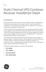 GE GEC-16PVPDTCHUB Installation Sheet preview
