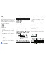 GE GEC-1PVTC-F Installation Sheet preview