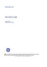 GE GEH-ECG 1200 User Manual предпросмотр