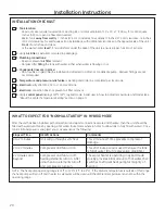 Предварительный просмотр 20 страницы GE GEH50DEEJS Owner'S Manual & Installation Instructions