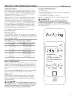 Preview for 7 page of GE GeoSpring GEH50DEED Owner'S Manual