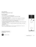 Предварительный просмотр 4 страницы GE GeoSpring GEH50DEEDSC Dimension Manual