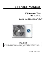 Предварительный просмотр 1 страницы GE GES-NX2G70OUT Service Manual