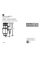 Preview for 1 page of GE GFC1000Y Dimensions