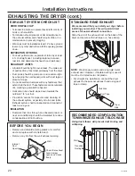 Preview for 20 page of GE GFD14 Owner'S Manual & Installation Instructions