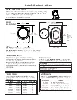 Preview for 15 page of GE GFD48 Owner'S Manual & Installation Instructions