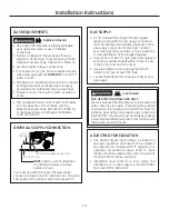 Preview for 19 page of GE GFD48 Owner'S Manual & Installation Instructions