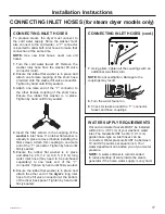 Preview for 17 page of GE GFD55 Owner'S Manual & Installation Instructions