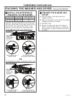 Preview for 36 page of GE GFD55 Owner'S Manual & Installation Instructions