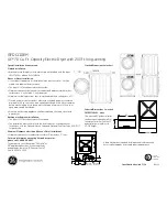 Предварительный просмотр 2 страницы GE GFDL110EH Dimensions And Installation Information