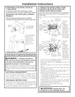 Preview for 2 page of GE GFDN110ED1WW Installation Instructions Manual