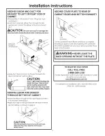 Preview for 7 page of GE GFDN120ED0WW Installation Instructions Manual