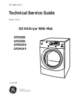 GE GFDN240 Technical Service Manual предпросмотр