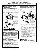 Preview for 2 page of GE GFDN240ELWW Installation Instructions Manual