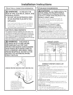 Preview for 4 page of GE GFDN240GL1WW Installation Instructions Manual