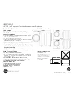 Preview for 2 page of GE GFDS140GD Dimensions And Installation Information