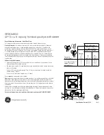 Preview for 3 page of GE GFDS140GD Dimensions And Installation Information