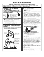 Preview for 2 page of GE GFDS350GLWW Installation Instructions Manual