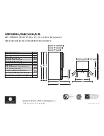 GE GFE28GBL Dimensions And Installation Information preview