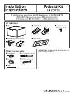 GE GFP1528 Installation Instructions Manual preview