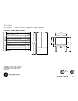 Preview for 1 page of GE GFSF2KEX Dimensions And Installation Information