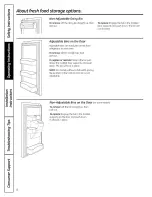 Preview for 8 page of GE GFSF6KEXABB and Owner'S Manual And Installation Instructions