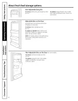 Preview for 8 page of GE GFSF6KEXCBB and Owner'S Manual And Installation Instructions