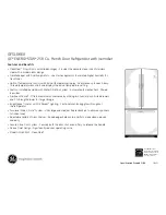 Preview for 2 page of GE GFSL6KEXLS - r 25.8 cu. Ft. Refrigerator Dimensions And Installation Information