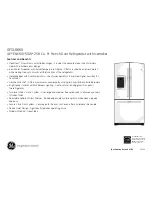 Предварительный просмотр 2 страницы GE GFSL6KKX Dimensions And Installation Information