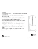 Preview for 2 page of GE GFSS6KEXSS - r 25.8 cu. Ft. Refrigerator Dimensions And Installation Information