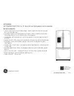 Предварительный просмотр 2 страницы GE GFSS6KKXSS Dimensions And Installation Information