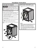 Preview for 16 page of GE GFW148 Owner'S Manual And Installation Instructions