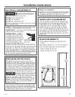 Preview for 17 page of GE GFW148 Owner'S Manual And Installation Instructions