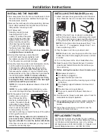 Preview for 18 page of GE GFW148 Owner'S Manual And Installation Instructions