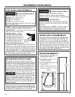 Предварительный просмотр 17 страницы GE GFW148 Owner'S Manual & Installation Instructions